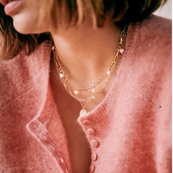 Sezane Pink Crew Neck Sweater - Picture 3 of 16